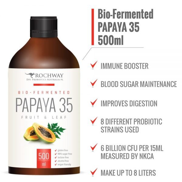 Rochway Papaya 35 Concentrate 500ml Harmonic Health